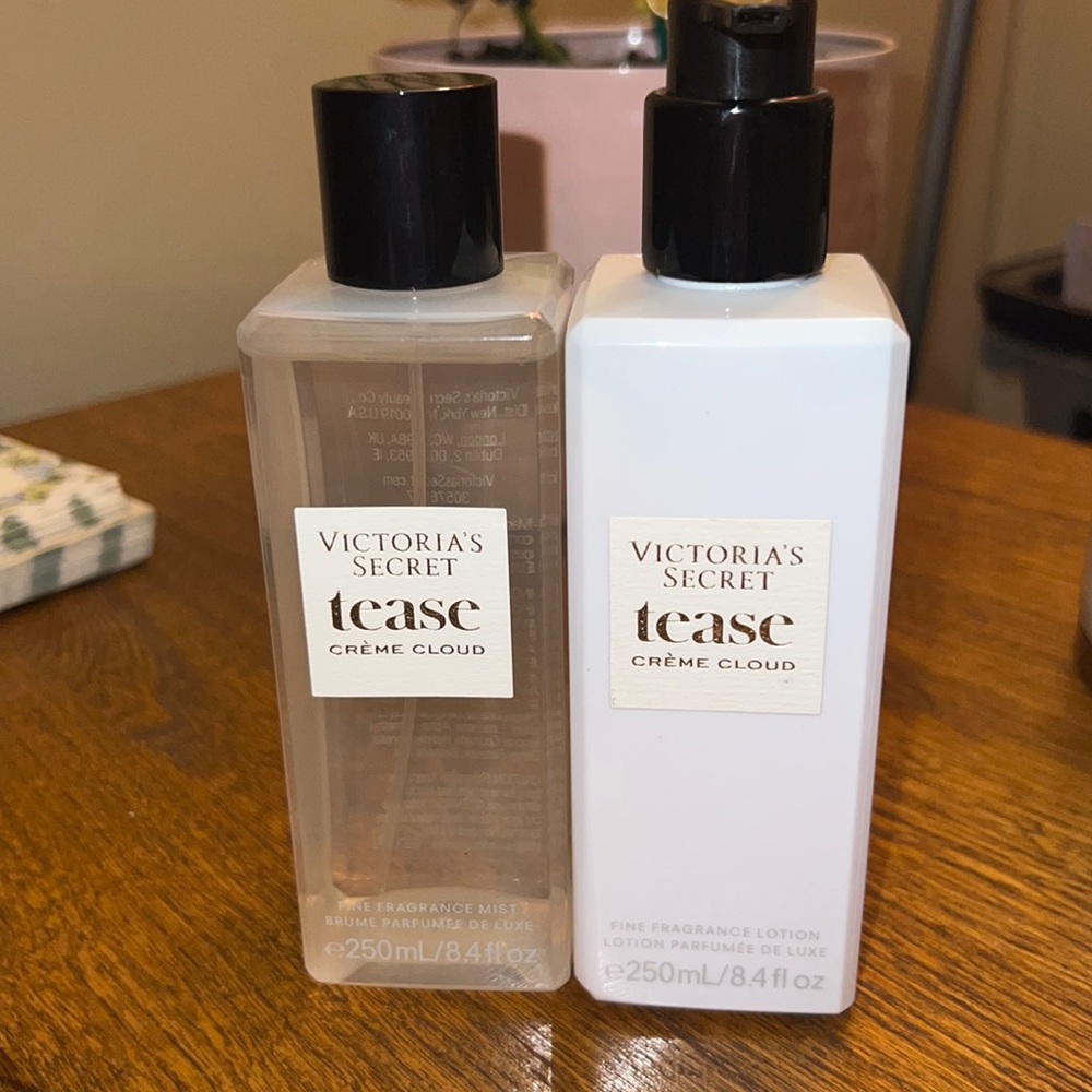 VS Tease Creme Cloud lotion and perfume